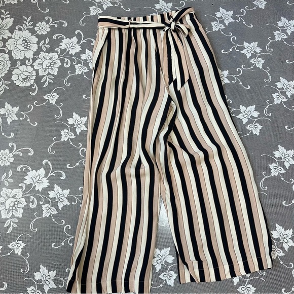 Aritzia Wilfred Faun Wide Leg Crop Pant Sz Small - Picture 3 of 9